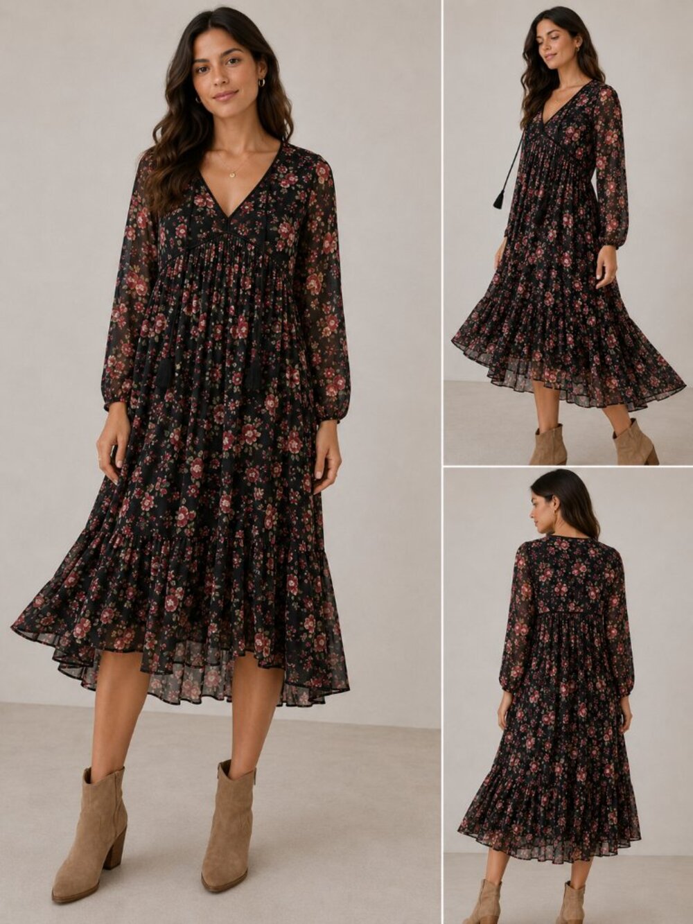 Christy Dawn Paloma Midi Dress Size XS